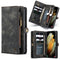 For Samsung Galaxy S21+ 5G CaseMe Detachable Multifunctional Horizontal Flip Leather Case, with Card Slot & Holder & Zipper Wallet & Photo Frame(Black)