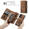 For Samsung Galaxy S21+ 5G CaseMe Detachable Multifunctional Horizontal Flip Leather Case, with Card Slot & Holder & Zipper Wallet & Photo Frame(Brown)