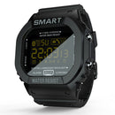 Lokmat MK22 1.21 inch FSTN LCD Screen 50m Waterproof Smart Watch, Support Information Reminder / Remote Camera / Sport Record(Black)