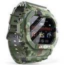 Lokmat OCEAN 1.14 inch TFT Touch Screen IP68 Waterproof Smart Watch, Support Information Reminder / Sleep Monitor / Sport Record(Camouflage Green)