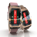 Lokmat QUEEN 1.14 inch TFT Screen IP67 Waterproof Smart Watch, Support Sleep Monitor / Heart Rate Monitor / Female Health Monitor, Style:Steel Strap(Gold)