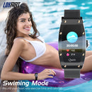 Lokmat QUEEN 1.14 inch TFT Screen IP67 Waterproof Smart Watch, Support Sleep Monitor / Heart Rate Monitor / Female Health Monitor, Style:Steel Strap(Gold)