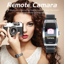 Lokmat QUEEN 1.14 inch TFT Screen IP67 Waterproof Smart Watch, Support Sleep Monitor / Heart Rate Monitor / Female Health Monitor, Style:Steel Strap(Gold)