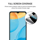 For OPPO A15s Full Glue Full Screen Tempered Glass Film
