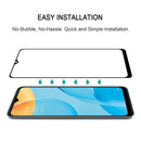 For OPPO A15s Full Glue Full Screen Tempered Glass Film