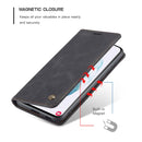 For Samsung Galaxy S21 5G CaseMe 013 Multifunctional Horizontal Flip Leather Case with Holder & Card Slot & Wallet(Black)