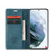For Samsung Galaxy S21 5G CaseMe 013 Multifunctional Horizontal Flip Leather Case with Holder & Card Slot & Wallet(Blue)