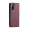 For Samsung Galaxy S21 5G CaseMe 013 Multifunctional Horizontal Flip Leather Case with Holder & Card Slot & Wallet(Wine Red)