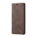 For Samsung Galaxy S21 5G CaseMe 013 Multifunctional Horizontal Flip Leather Case with Holder & Card Slot & Wallet(Coffee)