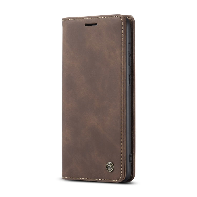 For Samsung Galaxy S21 5G CaseMe 013 Multifunctional Horizontal Flip Leather Case with Holder & Card Slot & Wallet(Coffee)