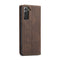 For Samsung Galaxy S21 5G CaseMe 013 Multifunctional Horizontal Flip Leather Case with Holder & Card Slot & Wallet(Coffee)