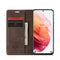 For Samsung Galaxy S21 5G CaseMe 013 Multifunctional Horizontal Flip Leather Case with Holder & Card Slot & Wallet(Coffee)