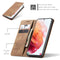 For Samsung Galaxy S21+ 5G CaseMe 013 Multifunctional Horizontal Flip Leather Case with Holder & Card Slot & Wallet(Brown)