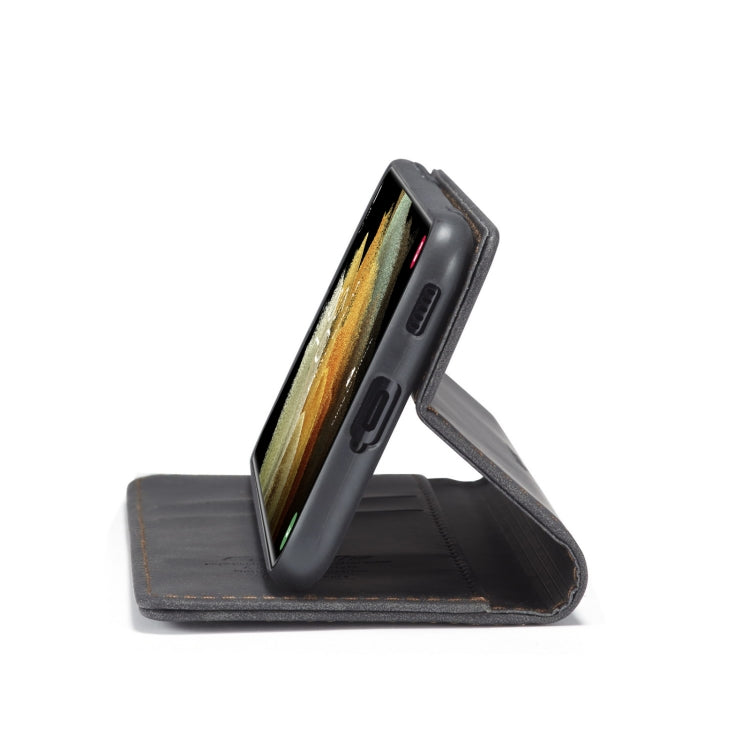 For Samsung Galaxy S21 Ultra 5G CaseMe 013 Multifunctional Horizontal Flip Leather Case with Holder & Card Slot & Wallet(Black)