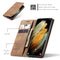 For Samsung Galaxy S21 Ultra 5G CaseMe 013 Multifunctional Horizontal Flip Leather Case with Holder & Card Slot & Wallet(Brown)