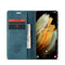 For Samsung Galaxy S21 Ultra 5G CaseMe 013 Multifunctional Horizontal Flip Leather Case with Holder & Card Slot & Wallet(Blue)