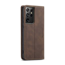 For Samsung Galaxy S21 Ultra 5G CaseMe 013 Multifunctional Horizontal Flip Leather Case with Holder & Card Slot & Wallet(Coffee)