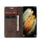 For Samsung Galaxy S21 Ultra 5G CaseMe 013 Multifunctional Horizontal Flip Leather Case with Holder & Card Slot & Wallet(Coffee)