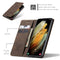 For Samsung Galaxy S21 Ultra 5G CaseMe 013 Multifunctional Horizontal Flip Leather Case with Holder & Card Slot & Wallet(Coffee)