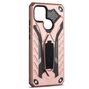 For OPPO A15 Shockproof TPU + PC Protective Case with Holder(Rose Gold)