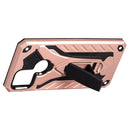 For OPPO A15 Shockproof TPU + PC Protective Case with Holder(Rose Gold)