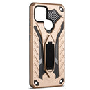 For OPPO A15 Shockproof TPU + PC Protective Case with Holder(Gold)