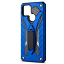 For OPPO A15 Shockproof TPU + PC Protective Case with Holder(Blue)