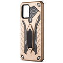 For Samsung Galaxy A02s (US Version) Shockproof TPU + PC Protective Case with Holder(Gold)