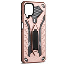 For Samsung Galaxy A12 5G Shockproof TPU + PC Protective Case with Holder(Rose Gold)