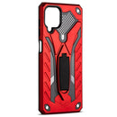 For Samsung Galaxy A12 5G Shockproof TPU + PC Protective Case with Holder(Red)