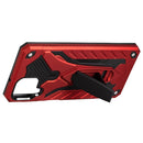 For Samsung Galaxy A12 5G Shockproof TPU + PC Protective Case with Holder(Red)