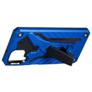 For Samsung Galaxy A12 5G Shockproof TPU + PC Protective Case with Holder(Blue)