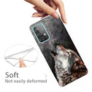 For Samsung Galaxy A32 5G Shockproof Painted Transparent TPU Protective Case(Call Wolf)
