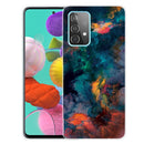 For Samsung Galaxy A72 5G / 4G Shockproof Painted Transparent TPU Protective Case(Watercolor Ink)