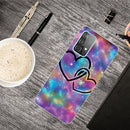 For Samsung Galaxy A72 5G / 4G Shockproof Painted Transparent TPU Protective Case(Starry Love)