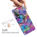 For Samsung Galaxy A72 5G / 4G Shockproof Painted Transparent TPU Protective Case(Starry Love)