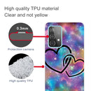 For Samsung Galaxy A72 5G / 4G Shockproof Painted Transparent TPU Protective Case(Starry Love)
