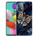 For Samsung Galaxy A72 5G / 4G Shockproof Painted Transparent TPU Protective Case(Jewel Butterfly)