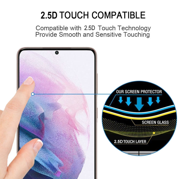 For Samsung Galaxy S21+ 5G 3D Curved Edge Full Screen Tempered Glass Film(Black)