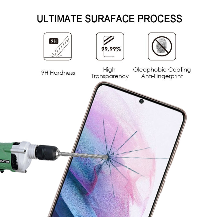 For Samsung Galaxy S21+ 5G 3D Curved Edge Full Screen Tempered Glass Film(Black)