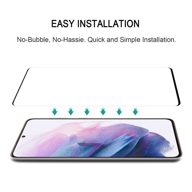 For Samsung Galaxy S21+ 5G 3D Curved Edge Full Screen Tempered Glass Film(Black)
