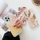 Watercolor Painting Series Half Coverage IMD Workmanship Protective Case with Ring Holder For iPhone 11 Pro Max(DX-50)