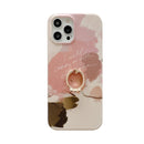Watercolor Painting Series Half Coverage IMD Workmanship Protective Case with Ring Holder For iPhone 11 Pro Max (DX-53)