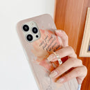 Watercolor Painting Series Half Coverage IMD Workmanship Protective Case with Ring Holder For iPhone 11 Pro Max (DX-53)