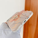 Watercolor Painting Series Half Coverage IMD Workmanship Protective Case with Ring Holder For iPhone 11 Pro Max (DX-53)