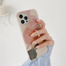 Watercolor Painting Series Half Coverage IMD Workmanship Protective Case with Ring Holder For iPhone 11 Pro Max (DX-53)