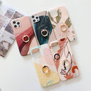 Watercolor Painting Series Half Coverage IMD Workmanship Protective Case with Ring Holder For iPhone 11 Pro Max(DX-50)