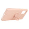 For Samsung Galaxy S20 FE Solid Color Liquid Silicone Shockproof Full Coverage Protective Case with Ring Holder(Pink)