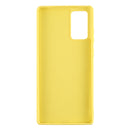 For Samsung Galaxy S20 FE Solid Color Liquid Silicone Shockproof Full Coverage Protective Case with Ring Holder(Yellow)