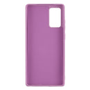 For Samsung Galaxy S20 FE Solid Color Liquid Silicone Shockproof Full Coverage Protective Case with Ring Holder & Lanyard(Purple)